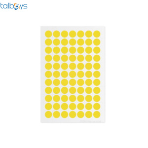 TALBOYS 彩色低温圆形标签 黄色