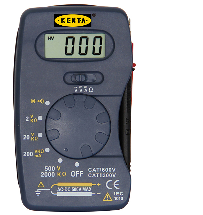 KENTA 迷你式数字万用表  70×120×18mm 1台 95117021