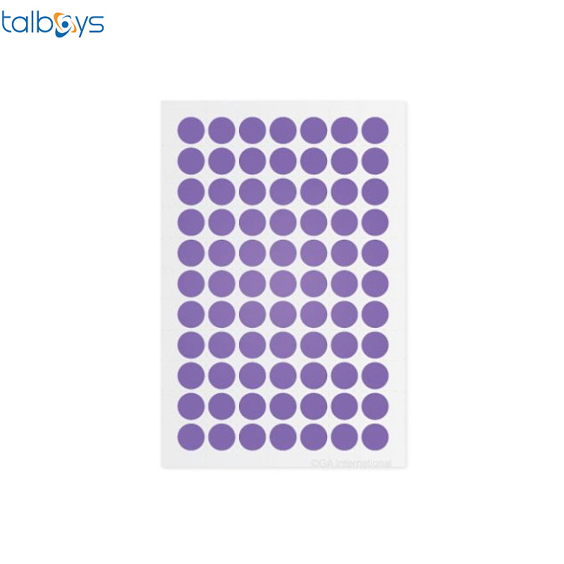 TALBOYS 彩色低温圆形标签 淡紫色 TS290742