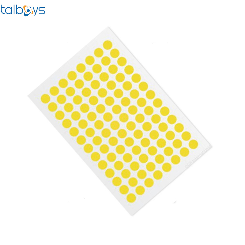 TALBOYS 彩色低温圆形标签 黄色 TS290719