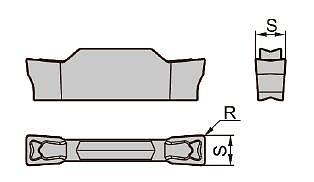 FAHRION 切断切槽刀具-小松鼠系列切断切槽刀片-精密切槽和车削刀片 ZTCDS5.8-EG