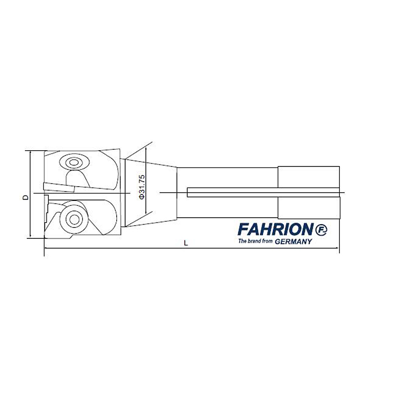 FAHRION R8硬质合金可转位立铣刀 76-00362MX/R8320M