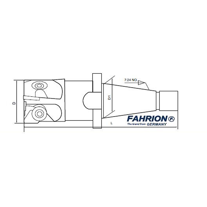 FAHRION 7:24柄硬质合金可转位立铣刀 76-00358MX40600M