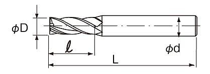 EXACT 超硬槽刀4刃型 0665-188