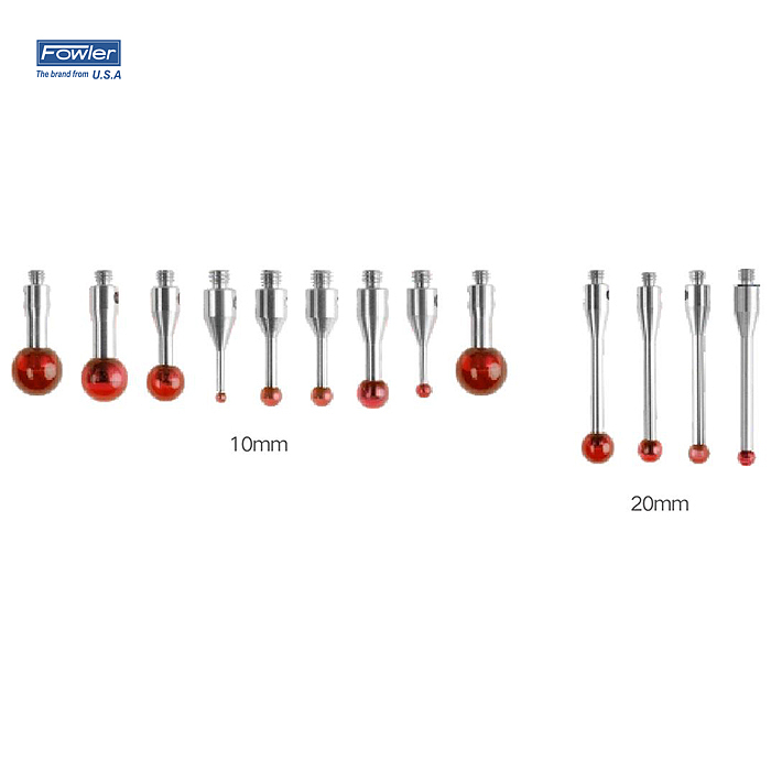 FOWLER 红宝石球测针(不锈钢测杆) 54-404-316