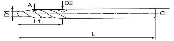 EXACT 整体硬质合金锥度球头铣刀 06663-150