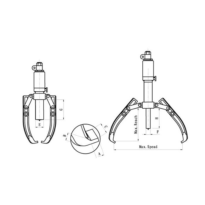 ANSELL 整体式液压拉马 KT9-900-646