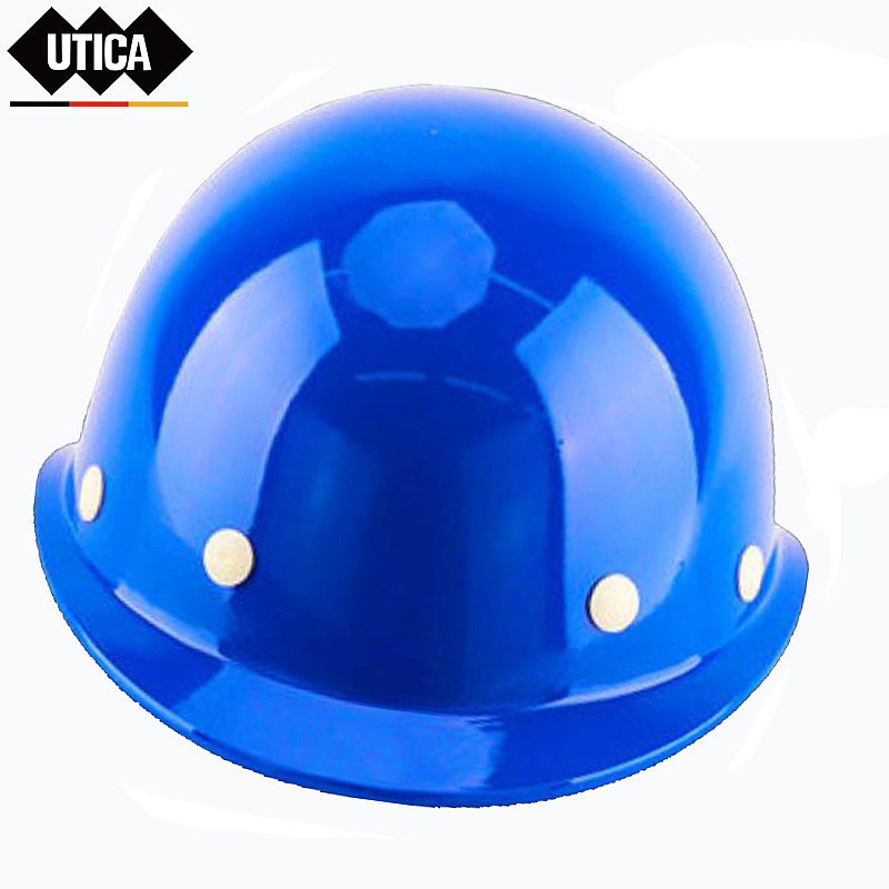 UTICA 消防PE蓝色国际玻璃钢型安全帽 UT119-100-989