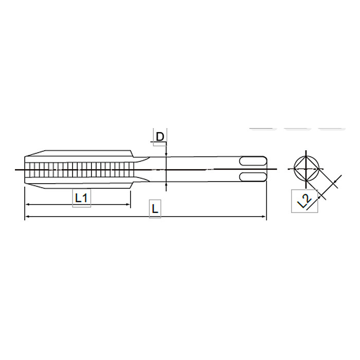 KENTA 高速钢公制细柄粗牙机用丝锥 KT6-108-155