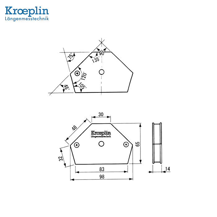 KROEPLIN 焊接用磁力固定具 55610275