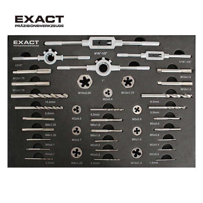 EXACT 37件套丝锥工具组(M2-M16) 22208001