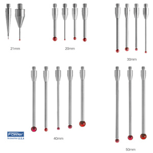 FOWLER 红宝石球测针(碳化钨测杆)