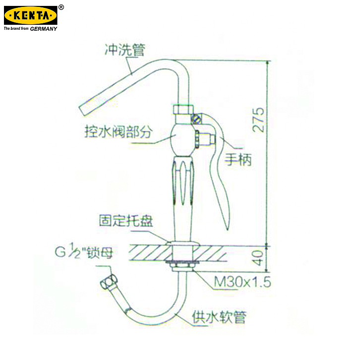 KENTA 台式移动洗眼器 SK9-900-210