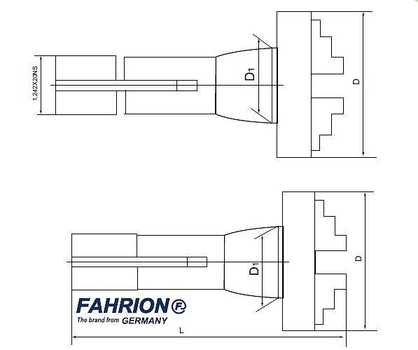 FAHRION 精密三爪卡盘 76-00376MS6