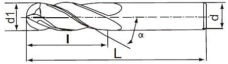 EXACT 球头铣刀 06661-722