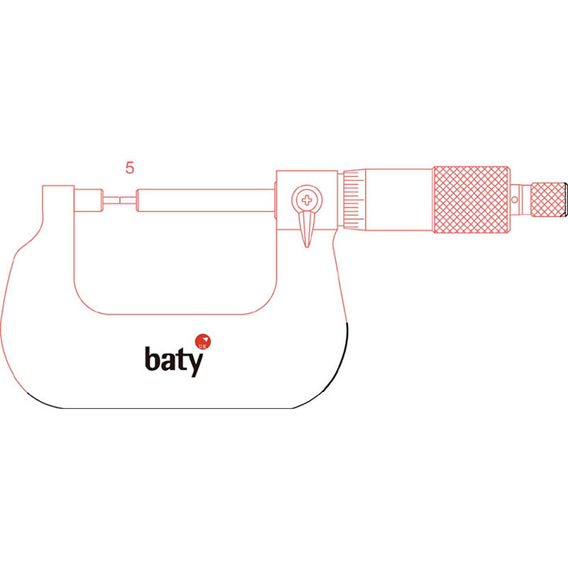 BATY 英制小量面外径千分尺 BT2-300-187