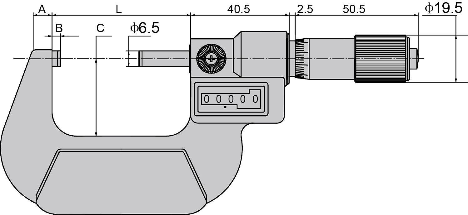 KENTA 微米计数器外径千分尺 KT5-232-54