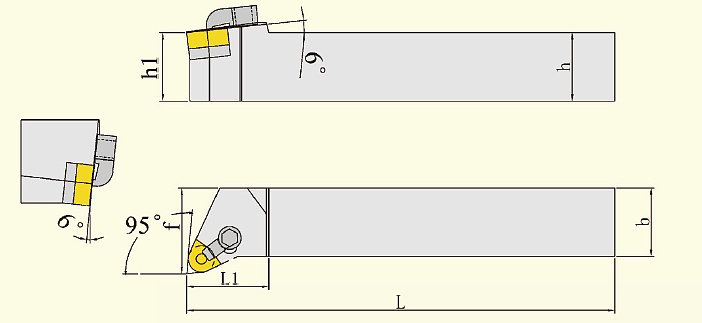 FAHRION 压板型外圆刀(M.W系列) 2525M06