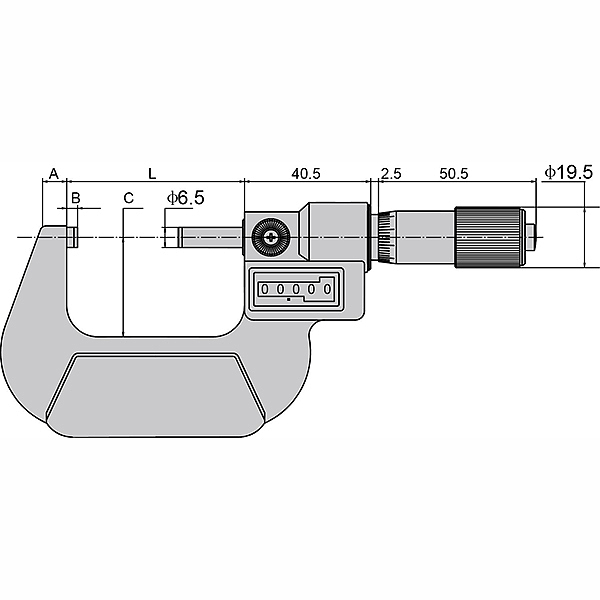 KENTA 6件套微米计数器外径千分尺 00 0~150mm 1套 5230038