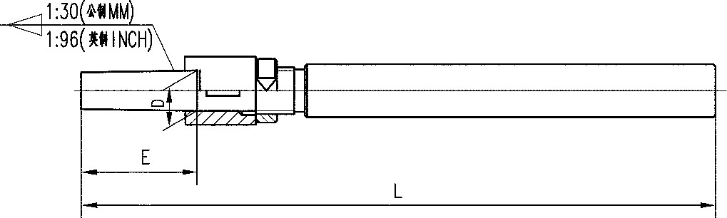 EXACT 英制直柄套式铰刀杆 19117971
