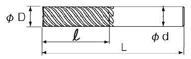 EXACT 铣刀加长超硬型 0665-131