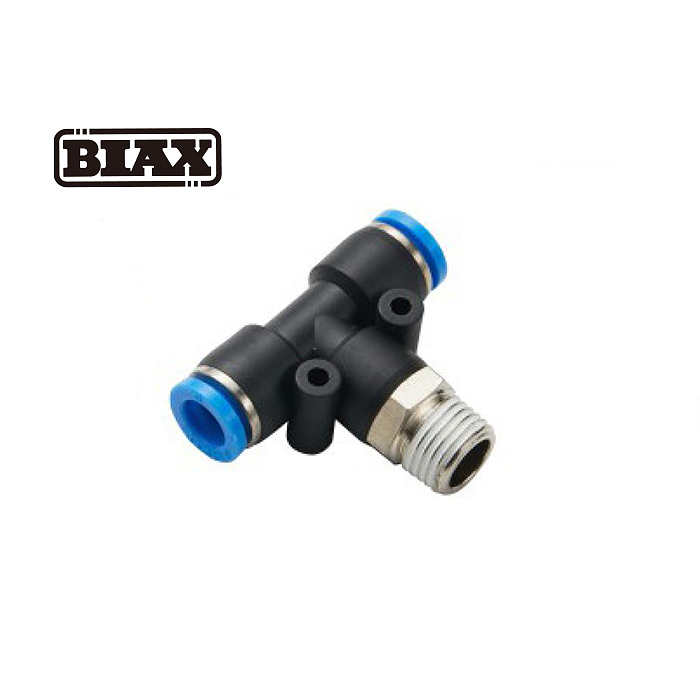 BIAX 螺纹正三通快插式气管接头/AT91-100-50 APB04-02