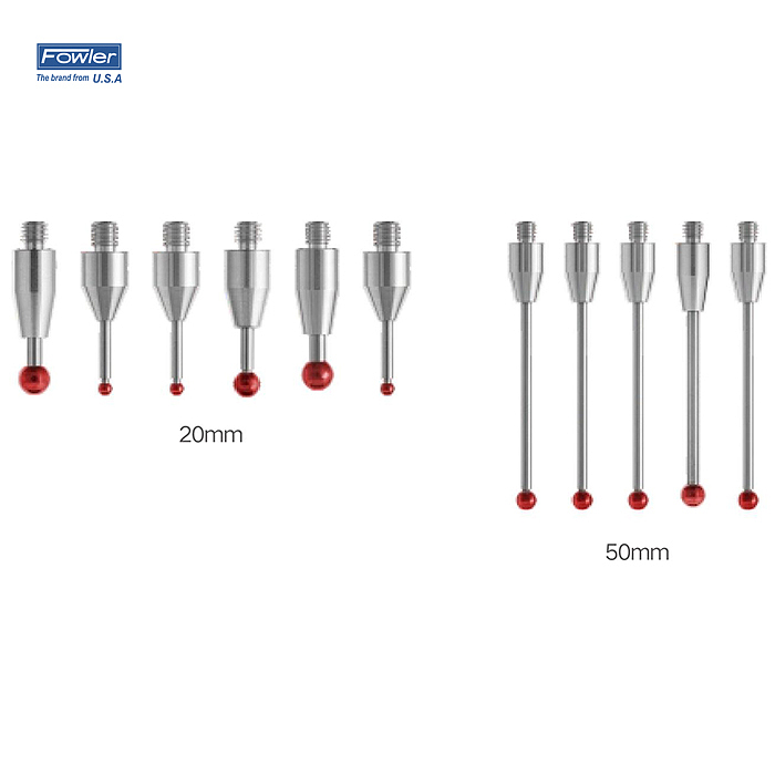 FOWLER 红宝石球测针(碳化钨测杆) 54-404-430