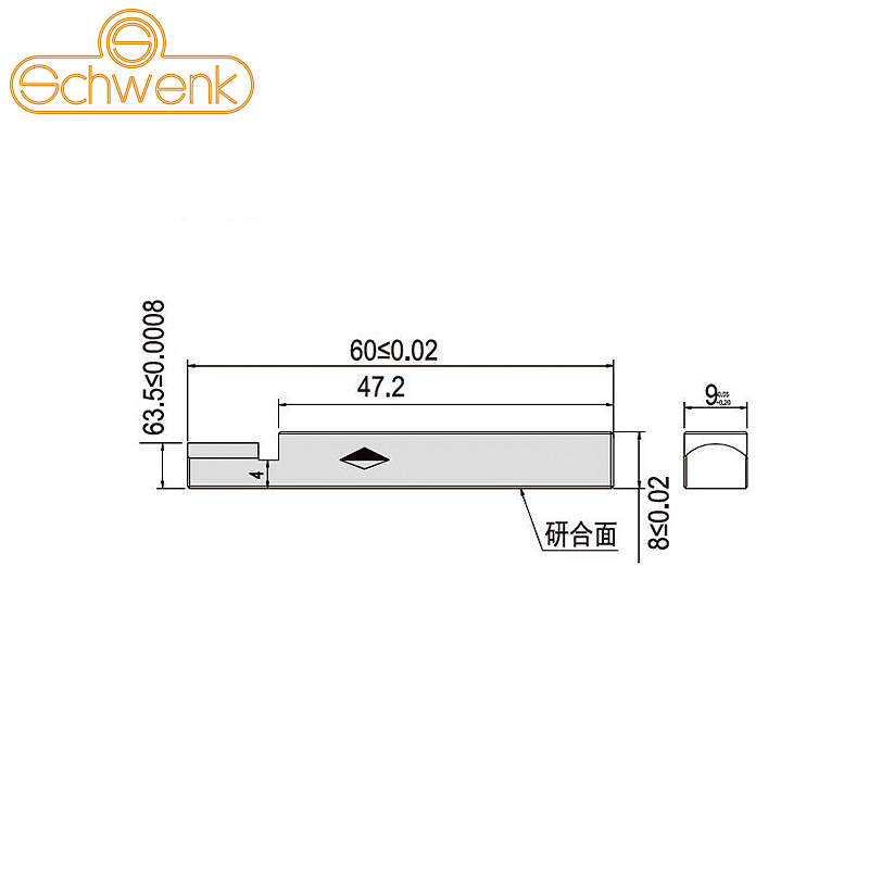 SCHWENK 矩形块规附件-圆柱爪 SK99-1010-937