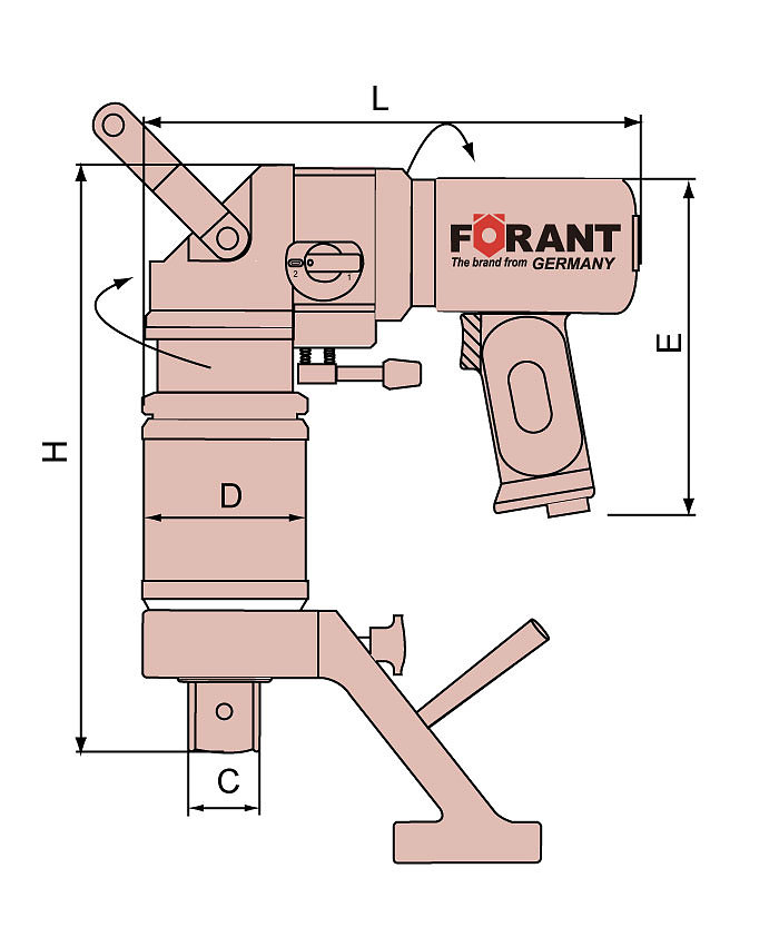 FORANT 数显弯柄电动扭矩扳手 88507447