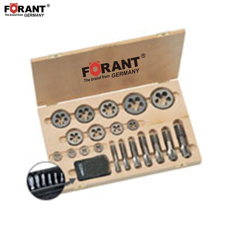 FORANT 8件套六角柄丝锥板牙套装G1/8"-1-1/2"BSP 88209626