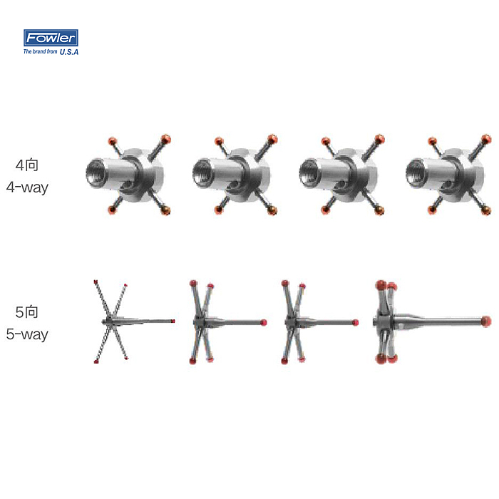 FOWLER 星形测针(不锈钢) 54-404-590
