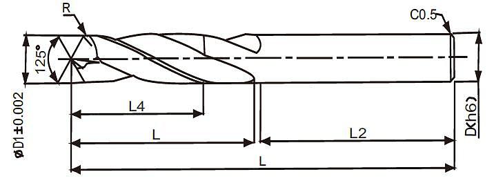 EXACT 硬质合金强力钻 3XD 06660-678