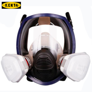 KENTA 全面罩带1号滤毒盒7件套(面罩×1、过滤盒×2、过滤棉×2、过滤盖×2)