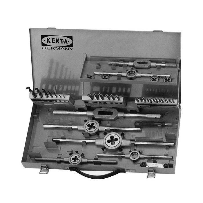 KENTA 32件套高速钢手用丝锥板牙  1套 06109140 M3-M12