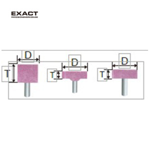 EXACT 带柄砂轮W型