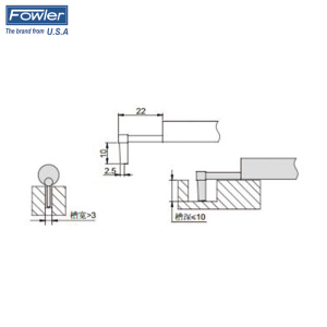FOWLER 深沟槽测头