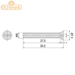SCHWENK 方块规附件-方块规附件-平头螺钉
