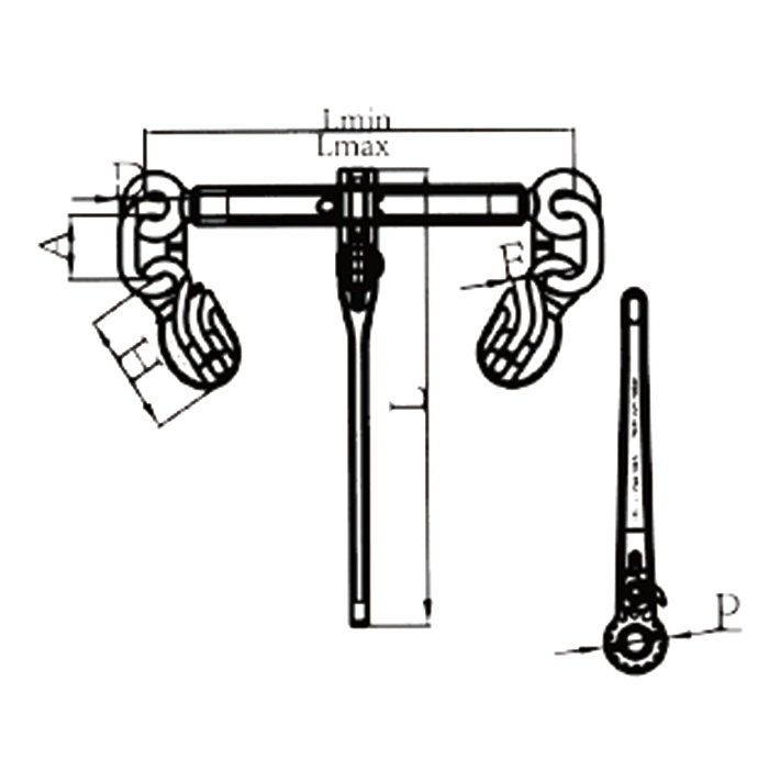 KENTA 100级棘轮式拉紧器 KT24-105-149