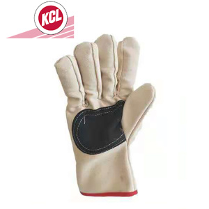 KCL 纯棉斜纹铁路红边 复合全衬绒里 帆布手套