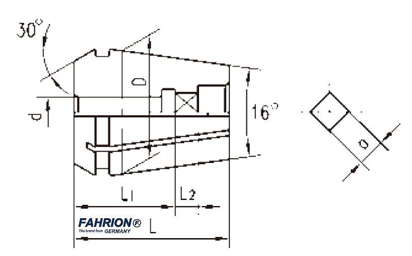 FAHRION ERG型攻丝夹头 76-000712ER40G-d