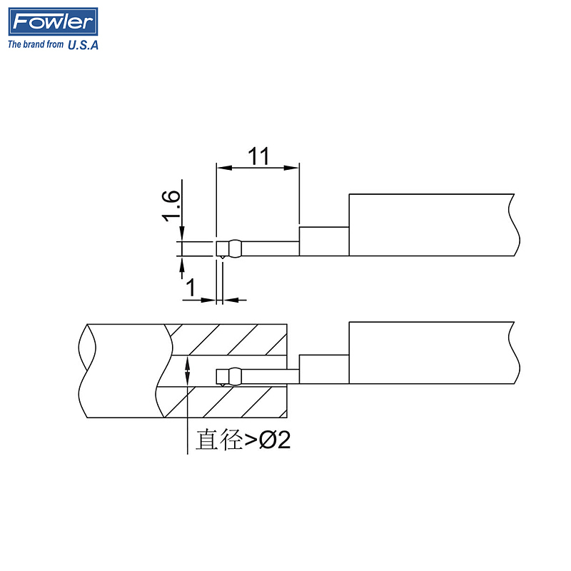 FOWLER 极小孔测头 54-723-891