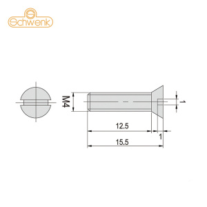 SCHWENK 方块规附件-方块规附件-平头螺钉