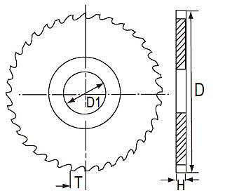 EXACT 整体硬质合金锯片铣刀 06661-894-25.4mm