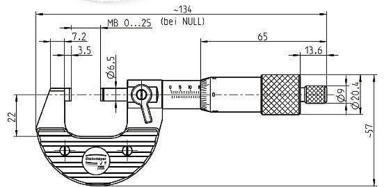 STEINMEYER 外径千分尺 9302 005 20