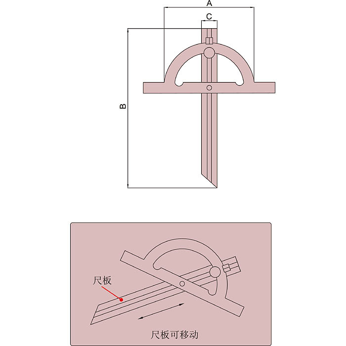 BATY 可调角度尺 BT7-400-223