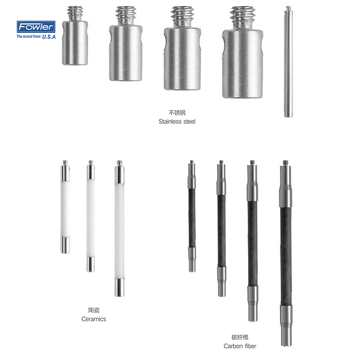 FOWLER M2螺纹测针加长杆(陶瓷) 54-404-525