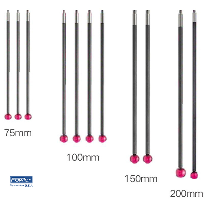 FOWLER 红宝石球测针(碳纤维测杆) 54-404-401
