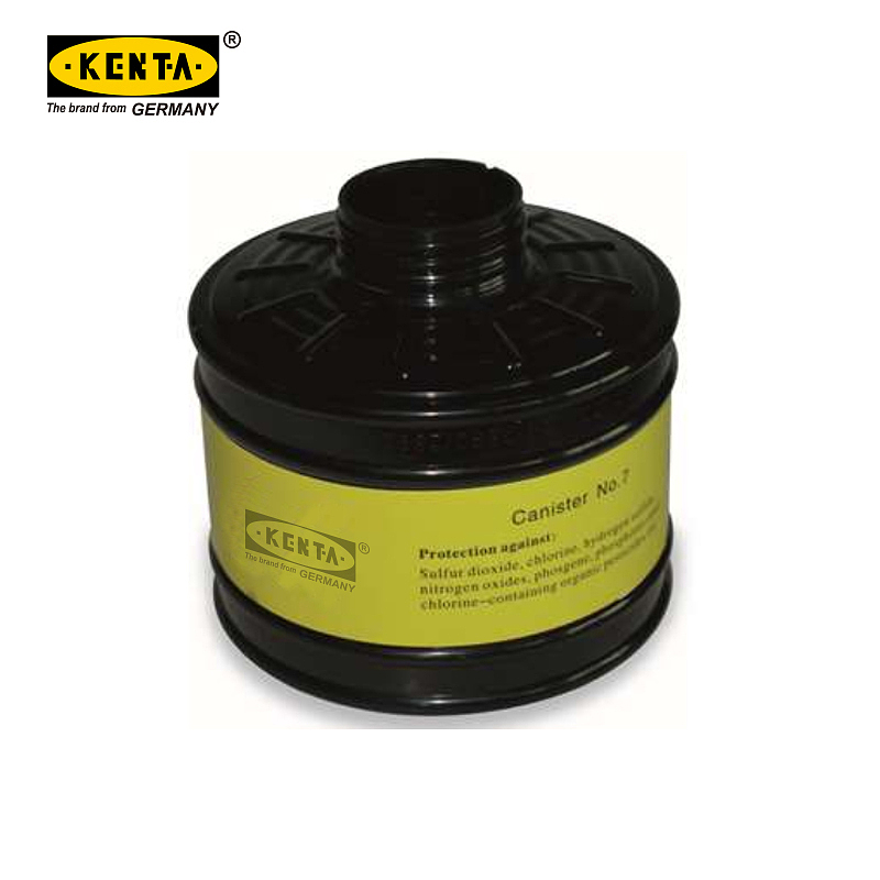 KENTA 硅胶大视野防毒面具7号滤毒罐 GT91-550-123