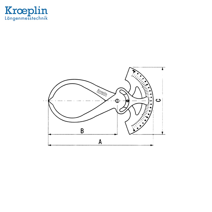 KROEPLIN 带刻度内外兼用卡规 55610260