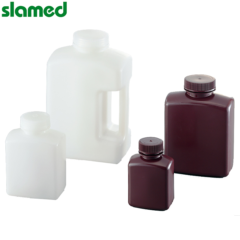 SLAMED HDPE制塑料褐色方形瓶 125ml SD7-112-950